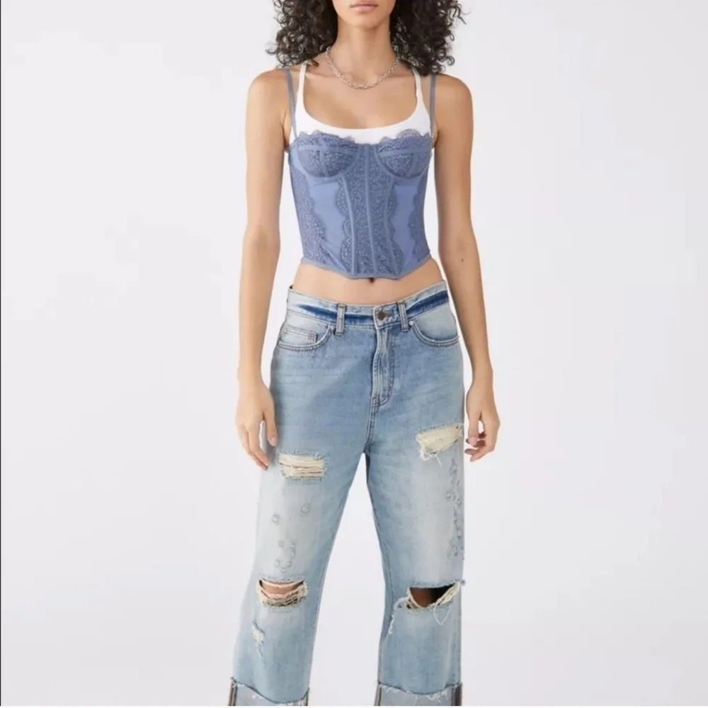 3 X 25 Modern Love Corset Top BDG Urban Outfitters size Midium - Picture 2 of 15